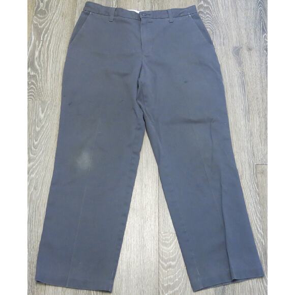 Cintas Work Uniform Pants Comfort Flex Size 33x28 Men Gray Mechanic Pockets - Picture 1 of 10